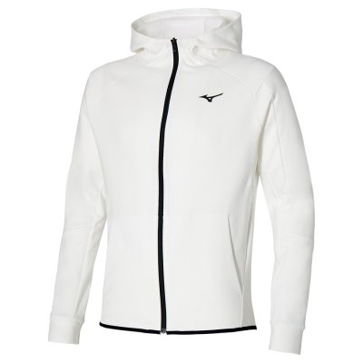 Cazadoras Mizuno Athletics RB Sweat Hombre - Blancos - Chile M249DVMNTF